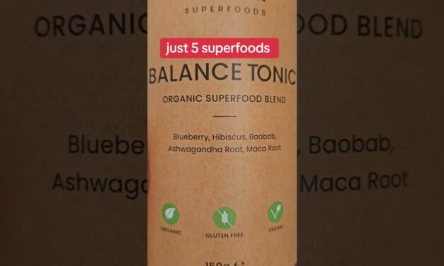 5 organic ingredients & balanced superfoods #health