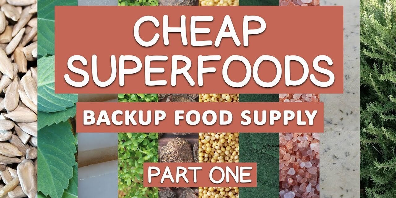 Cheap Superfoods List Part One, For Emergency Backstock