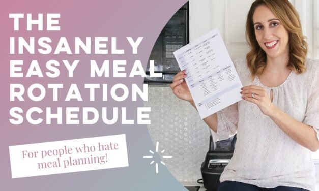 Easy Meal Planning Schedule | You Only Have to Set This Up ONCE!