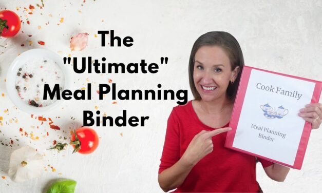 The *ULTIMATE* Meal Planning Binder (Save Money, Time & Waste) | Frugal Food Habits | JENNIFER COOK