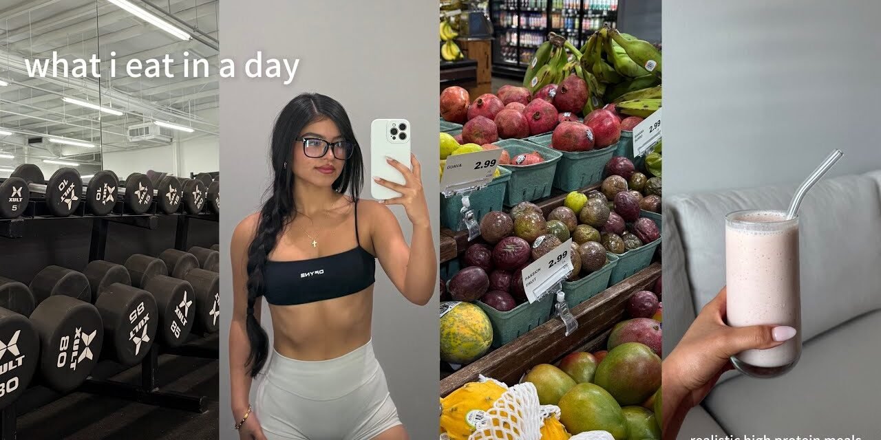 WHAT I EAT IN A DAY | realistic high protein meals to stay on track, leg day & staying disciplined