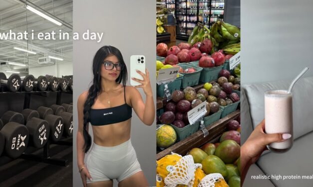 WHAT I EAT IN A DAY | realistic high protein meals to stay on track, leg day & staying disciplined