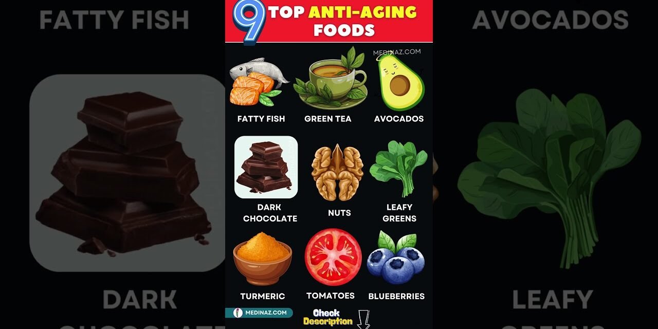 Foods That Slow Aging Naturally | Best Anti Aging Diet for Skin & Longevity!
