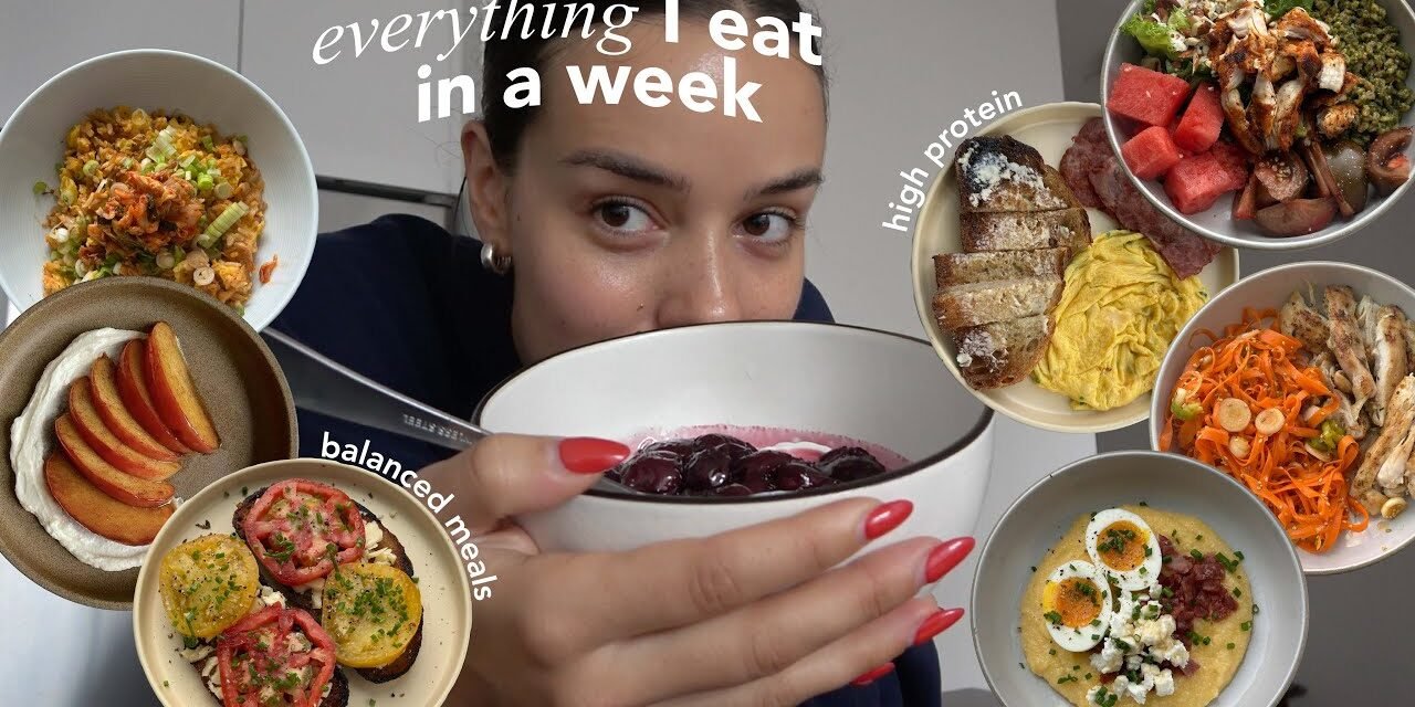 what I EAT in a busy week in NYC | high protein & balanced recipes
