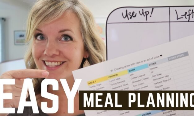 Simple Meal Planning you'll stick with! | Minimalist Family Life