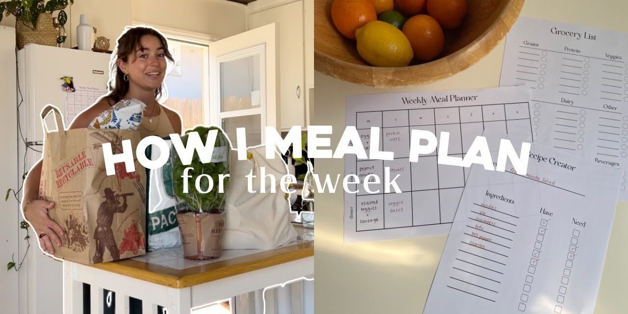 how I meal plan for the week | grocery haul, easy meal ideas