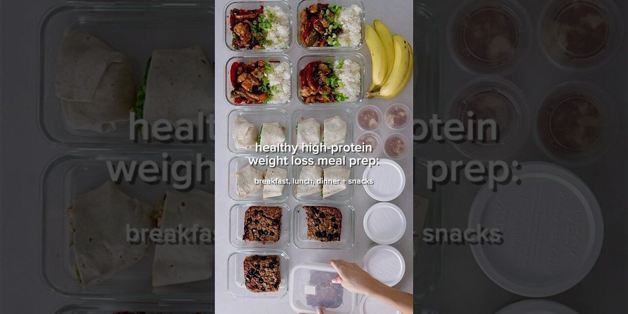 Healthy meal prep ideas for weight-loss (high protein)