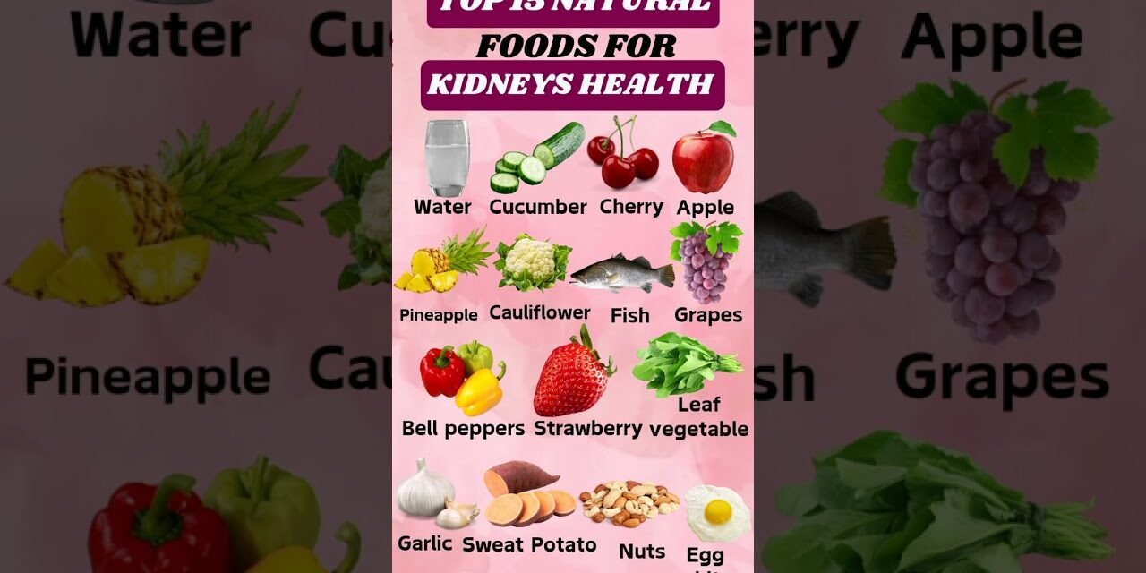 Top 15 foods for kidney health. #kidney #kidneyhealth #food