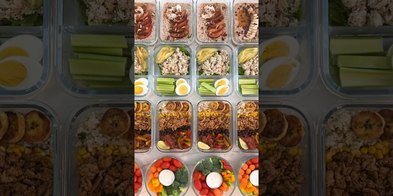 1 Hour High Protein Meal Prep for the Week! #mealprep