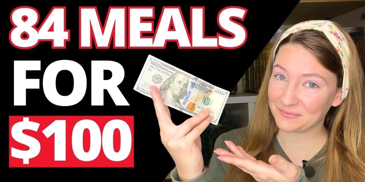 $100 BUDGET Meal Plan for a Family of 4