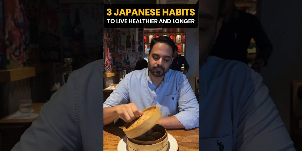 3 Japanese Habits to Live Healthier and Longer.#healthyliving #shorts