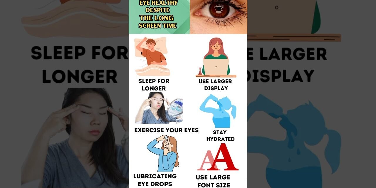 6 tips to keep the eye healthy Despite the long screen time