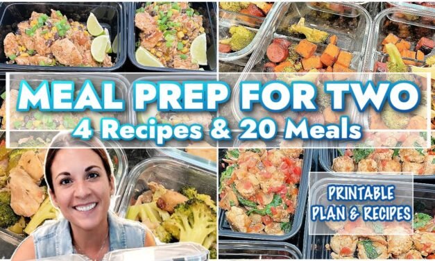 ONE WEEK MEAL PREP FOR TWO | PRINTABLE MEAL PLAN & RECIPES