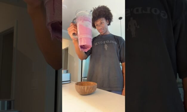 “we have smoothies at home”