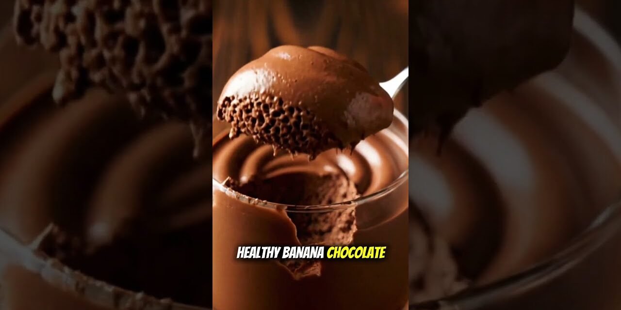 Healthy Chocolate Mousse Without Sugar #shorts