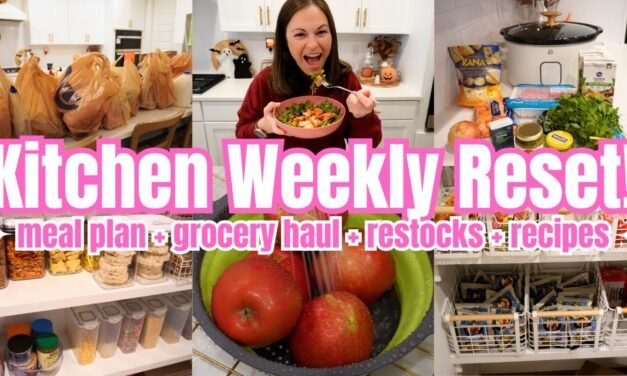 Kitchen Organization Weekly Routines! Weekly Meal Plan and Grocery Haul!  Meal Plan For Large Family
