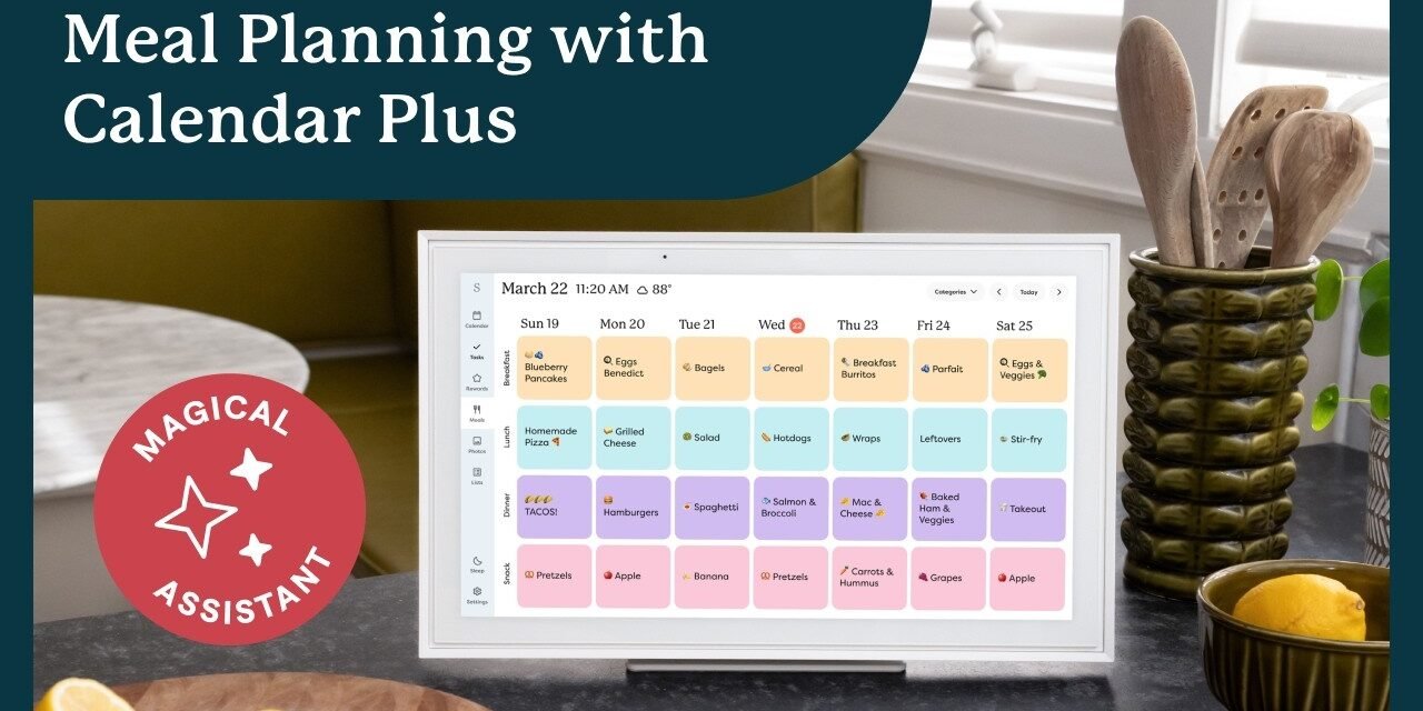 Meal Planning with Skylight Calendar and Calendar Plus