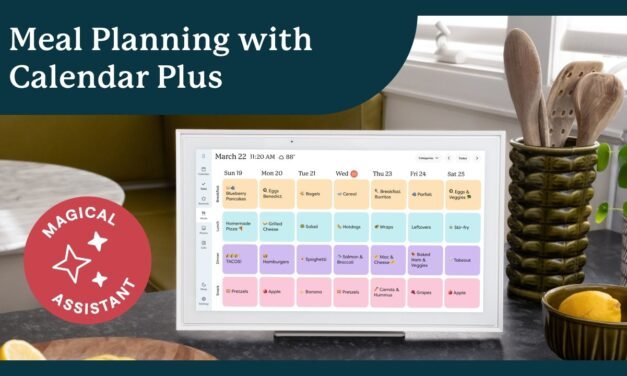 Meal Planning with Skylight Calendar and Calendar Plus