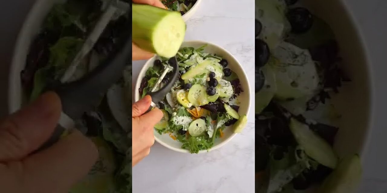 Superfood Protein Salad #superfoods #proteinsaladrecipe #easylunchrecipes #healthyrecipes #guthealth