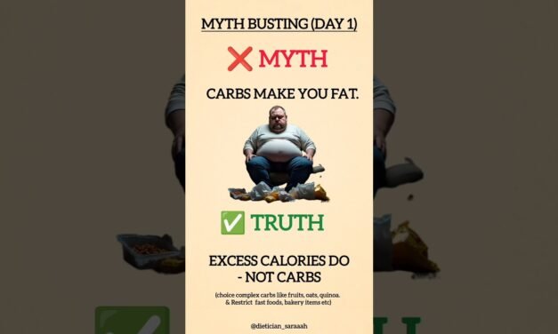 Do Carbs Make You Fat? | Nutrition Myth Busted in 5 Seconds! #healthyeating #healthylifestyle