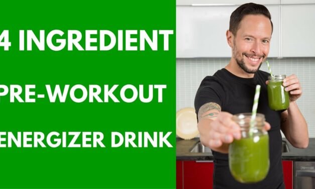 Easy 4 Ingredient Pre-Workout Energizer Drink (Organic Vegan Superfoods)