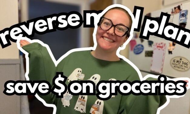 Vlog #403| Meal Plan With Me! Reverse Meal Planning To Save Money On Groceries! A bit of a hot mess!