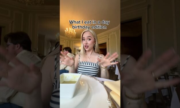 What I eat in a day birthday edition