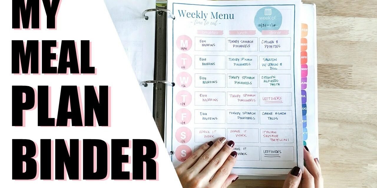 How I Create My Weekly Meal Plans