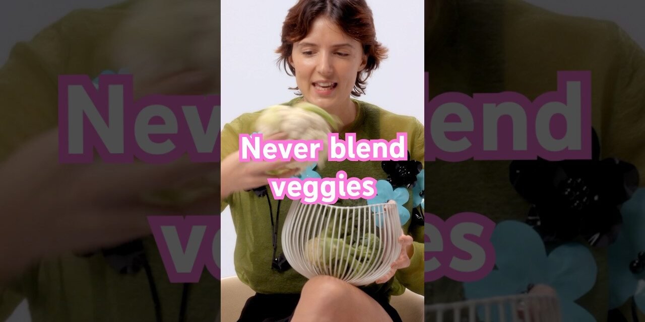 NEVER blend your veggies! #nutrition #fiber #glucosegoddess #glucose