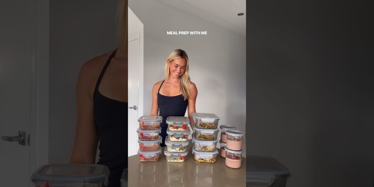 meals prepped ready for a big week of training