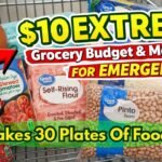 $10 Extreme Grocery Budget & Meal Plan For Emergencies When $$ Is Tight | Tasty+Simple= Full Bellies