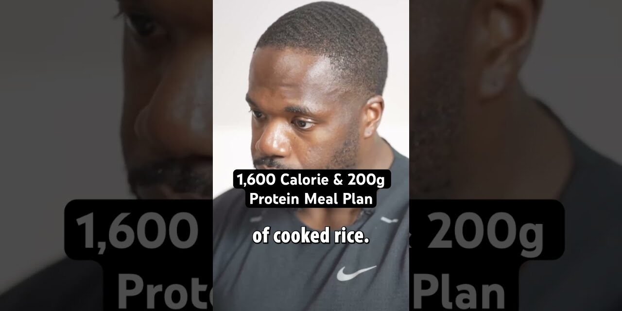 1,600 Calorie & 200g Protein Meal Plan