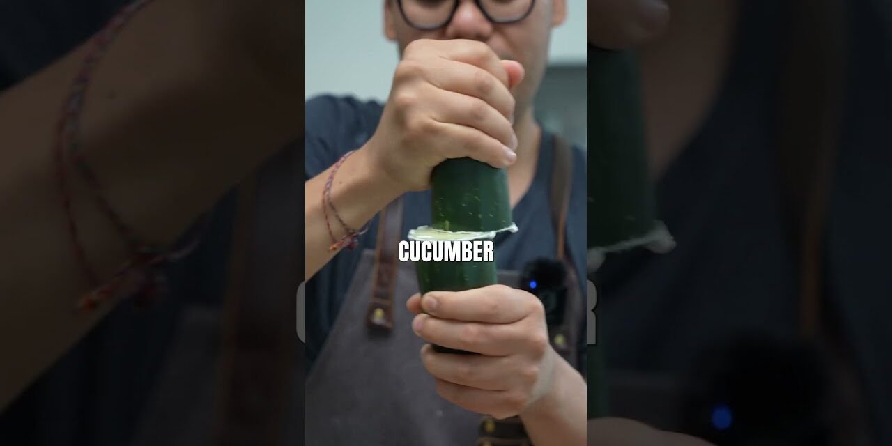 Has anyone tried this cucumber hack? #cucumber #cookinghacks